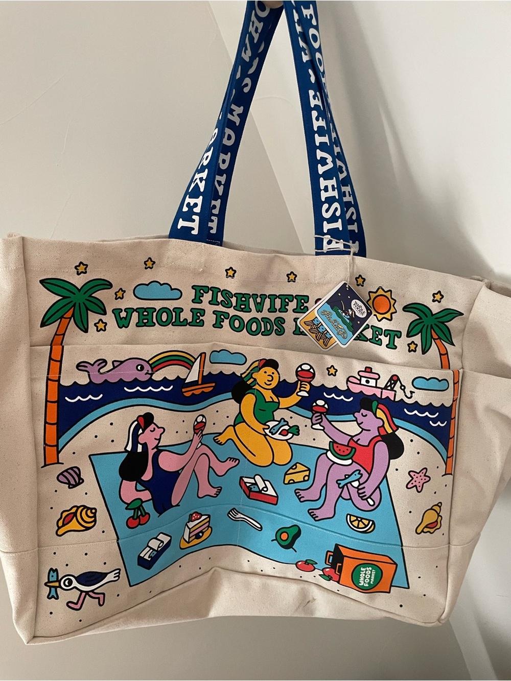 NWT! Fishwife While Foods large limited edition tote!